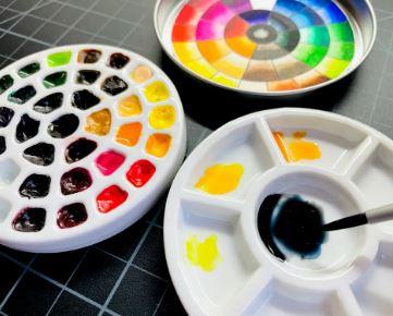 Plastic Painting Palette Plates