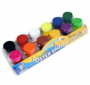 POSTER PAINTS 12 CLASSIC COLOR