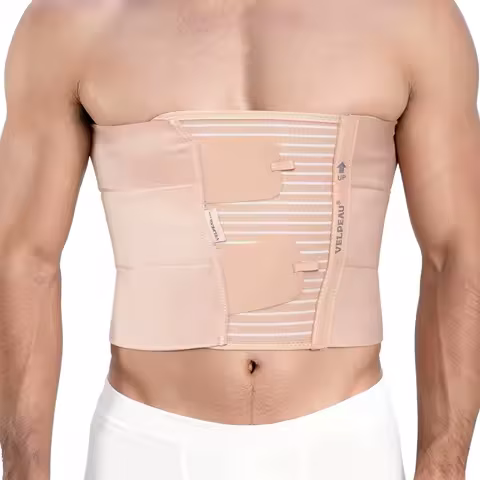 VELPEAU Rib Fracture Fixation Bandage for Rib and Thoracic Cage Injuries, Chest Wall Compression Belt for Costochondritis Relief