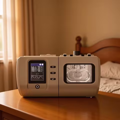 FHC DS7 Auto Bipap Bi-Level CPAP Machine Portable Travel for Anti Snoring Sleep Apnea Treating Device with CPAP Mask