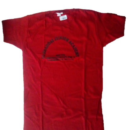 Red t-shirt with logo (El Shaddai Academy)