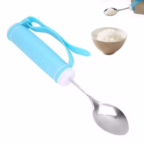 Elderly Eating Aids Disabled Eating Aids Elderly Auxiliary Tableware Disabled Eating Aids Flexible Antiâ€‘Slip Eating Spoon Tool