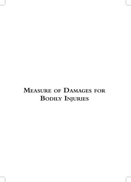 Measure of Damages for Bodily Injuries